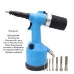 Remachadora Oleo neumática Automática de Tuercas Remache