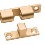 079-0015        Resbalón Latón Sólido Doble Bala 64mm